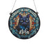 Cat Black Memorial Stained Glass Effect Suncatcher